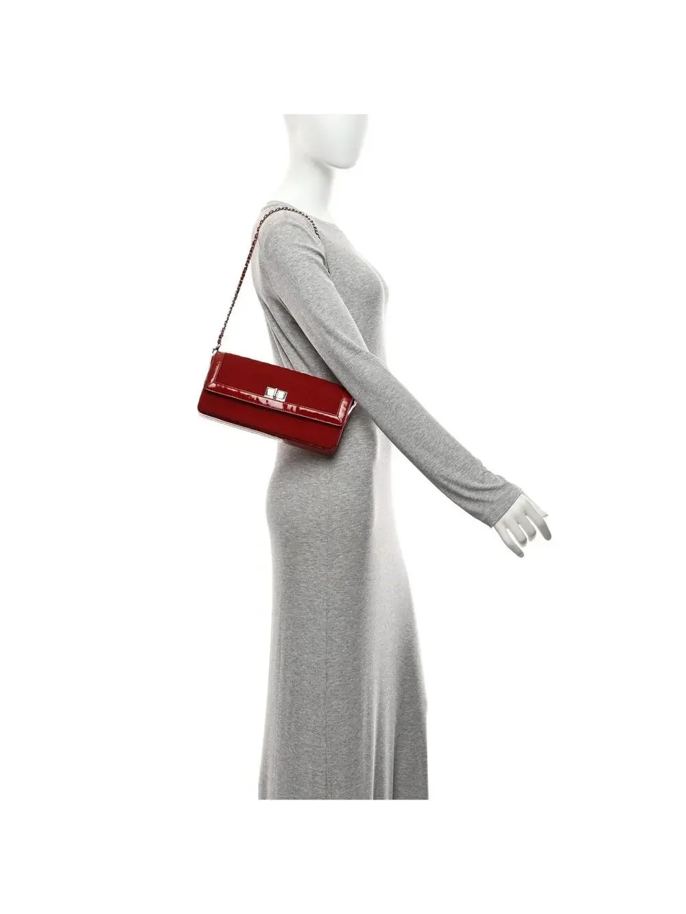 Chanel Patent Jersey Quilted 2.55 #328885C19B